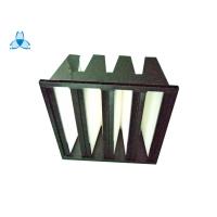 Buy cheap Cleanroom Solutions Box V Bank Filter 24x24x12 For Gas Turbine Air Inlet Filter product