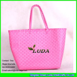 Buy cheap LUDA cheap gift pp strap handbag plastic straw tote bag from wholesalers