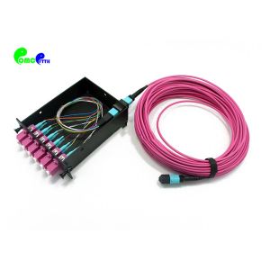 Buy cheap Rack Mount 1 x MTP Male - 6 x LC Duplex 12F OM4 Type A MPO MTP Cassette High Density With Guaranteed Performance from wholesalers