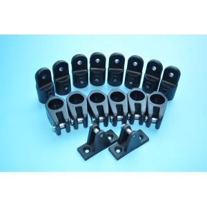 Buy cheap NYLON ANGLED MOUNT BOAT BIMINI TOP DECK HINGE 4 bow from wholesalers