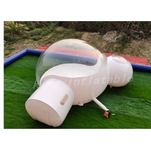 Semi Transparent 6m Inflatable Bubble Tent With Tunnel Bathroom