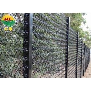 Low Carbon Steel 3d Curve 358 Security Fence With 1.5mm-3.0mm Thickness Post