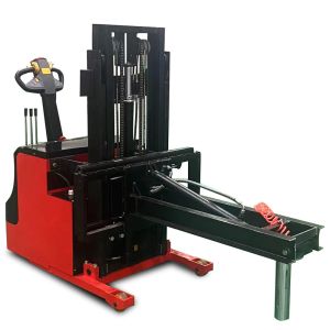 For label processes electric battery-operated manual label roll stacker