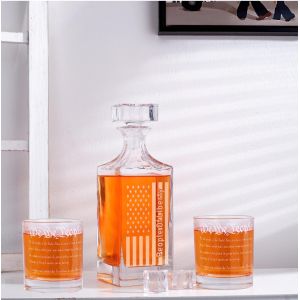 Buy cheap Glass Bespoke 450ml Decanter Whisky Glass Bottles With Customer Logo from wholesalers