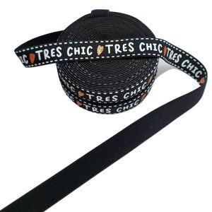 Buy cheap 2cm Fat Jacquard Webbing Tape Black Nylon Webbing For Bags Luggage from wholesalers