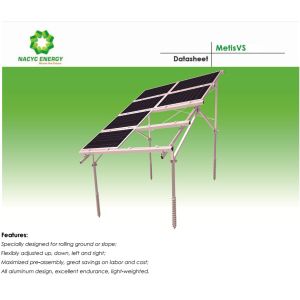 Buy cheap Durable Adjustable Aluminum Solar Panel Mounting System PV Structure 10 Years Warranty from wholesalers