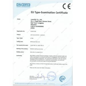 LaserPair Co., Limited Certifications