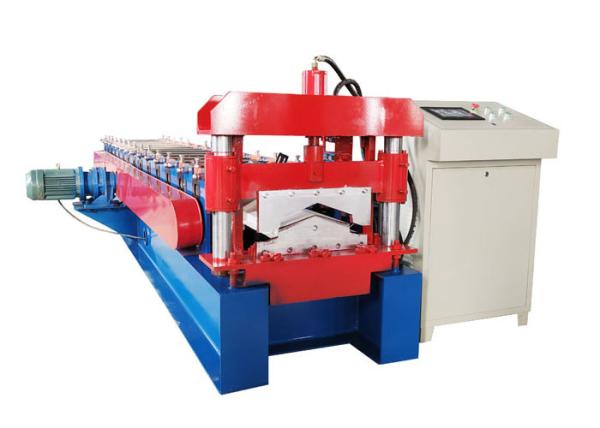 Buy cheap Customized Color Ridge Cap Roll Forming Machine Thickness 0.3-0.7mm Decoiler Width 500mm from wholesalers