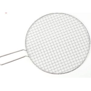 ISO9002 BBQ Grill Wire Mesh Non Stick Fish Grill Basket Anti Bending