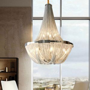 Buy cheap Large Luxury Modern Metal Tassel Chandelier For Wedding Decor from wholesalers