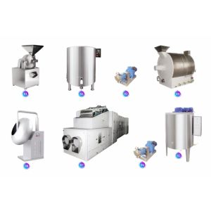 Buy cheap PD600 Chocolate Beans Production Line Making Equipment Machinery Chocolate Spherical Ball Beans Processing Line Machine from wholesalers