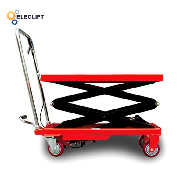 Buy cheap 350kg Electric Scissor Lift Trolley with Push Button Control Type from wholesalers