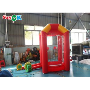 Buy cheap Inflatable Cash Cube Money Grab Machine Money Blowing Booth For Event Advertising from wholesalers