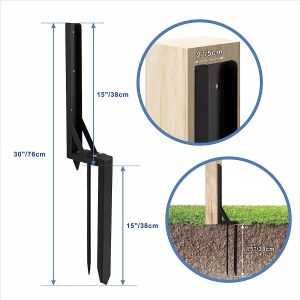 Buy cheap Fencing Repair Kit Heavy Duty Iron Ground Spike for Tilted Fence Posts Durable Design from wholesalers