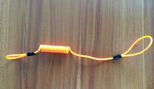 Quality Small quantity available fashion plastic stopdrop tooling coil lanyard cable with loops for sale