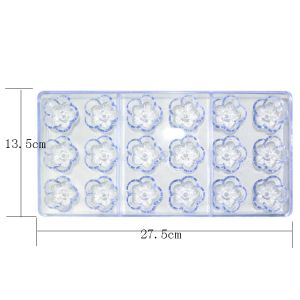 Buy cheap Polycarbonate Plastic Flower Shaped Chocolate Molds Reusable Stocked from wholesalers