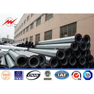 Buy cheap Galvanized Steel Q345B / A572 Electrical Power Pole Power Transmission Poles from wholesalers
