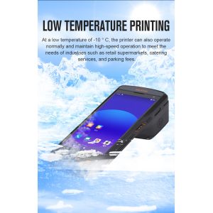 Restaurant PDA with Thermol Printer 2D QR Code Scanner RFID Handheld Terminal