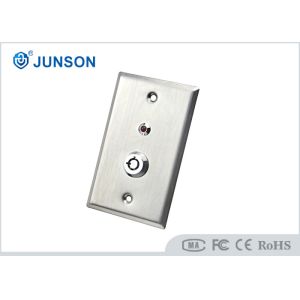 China DC36V Door Release Key Switch Sandblast Stainless Steel NC COM on sale