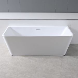 Buy cheap Modern White Round Smooth Acrylic Freestanding Deep  Soaking Bathtubs from wholesalers
