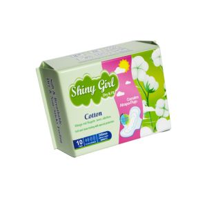 Customized Wings Women Sanitary Napkin Made of Breathable Cotton