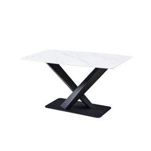 Stylish Slate Dining Table , Marble Top Rectangular Dining Table