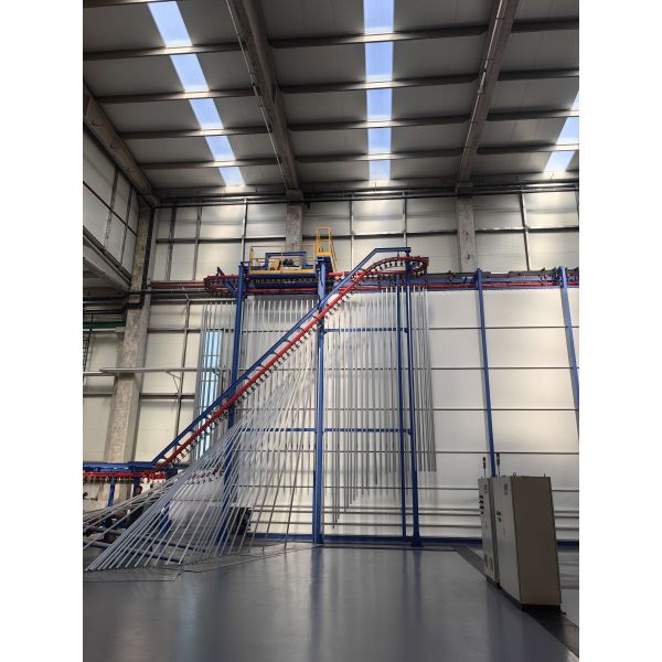 Quality Vertical Powder Coating Line for Aluminum Profiles - Full Automatic for sale