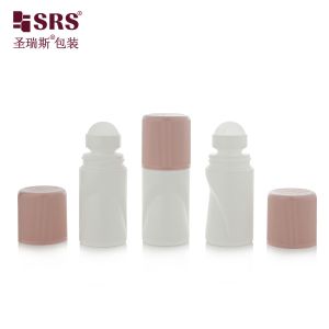 Buy cheap RPPB1-50ML Unique Shape Empty Wholesale Customization Color Matte Riibbed CRC Child Resistant Cap Roll On Bottle For Antiperspirant from wholesalers