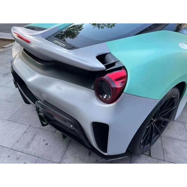 Auto Parts ForFerrari 488 Body Kit 488 Upgraded PistA-style Front and Rear Bumper Bonnet Spoiler Carbon Fiber Body Kit