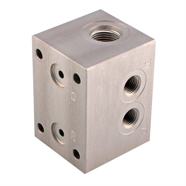 Quality Aluminum Hydraulic Manifold Threaded Cartridge Valve Manifold CNC Machining Services for sale