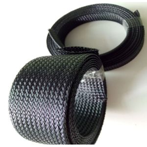 Buy cheap Customized 1 Inch Pet Braided Cable Sleeve Fireproof Wire Sleeving from wholesalers