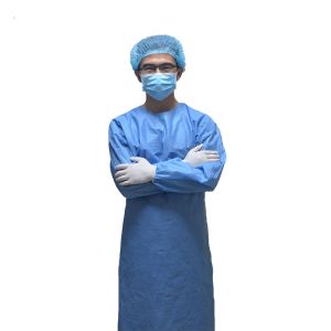 Buy cheap Fluid Resistant Non Woven Isolation Gown With Elastic Cuff from wholesalers