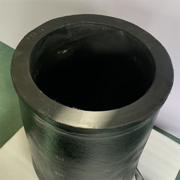 Carborundum Graphite Induction Furnace Crucible Cylindrical Straight Barrel Crucible