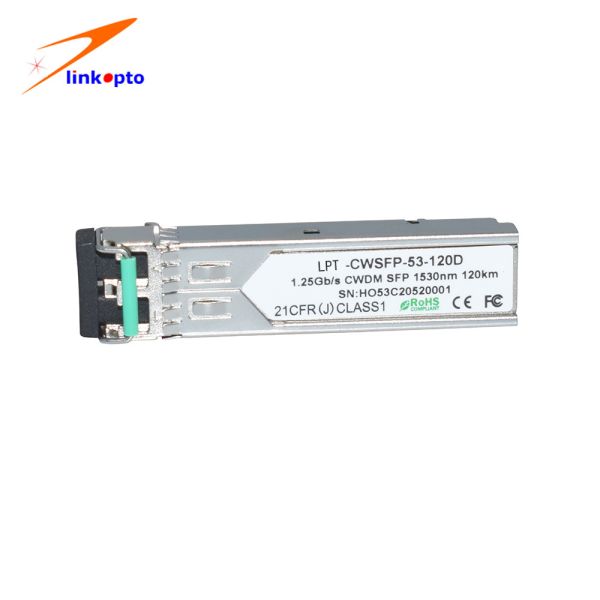 1.25G 1530nm 120KM CWDM SFP Fiber Receiver Module