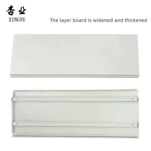 Milk White Gondola Display Rack Single Sided Medium Duty Shelves