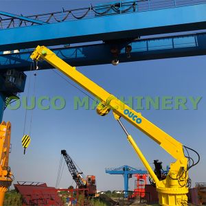Buy cheap Fixed Marine Hydraulic 10m/Min 20m Telescopic Boom Crane from wholesalers