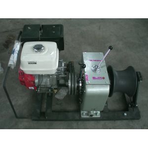 Buy cheap 5 Ton Rated Capacity Petrol-Driven High-Speed Cable Winch Puller for Line Construction and Wire Lifting from wholesalers
