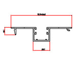 Buy cheap Powder Coated Mill Finish 6063 T5 T6 Aluminium Profile Section from wholesalers