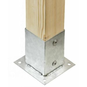 Buy cheap Sample Offered Oem Odm Metal Post Base Pergola Corner Bracket for 4x4 Wood Posts from wholesalers