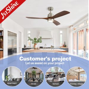 Buy cheap 52 Inches Solid Wood Ceiling Fan With LED Light And Remote Control For Home Hotel Office from wholesalers