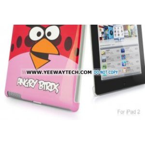 Buy cheap Indignant Bird Pattern Magnetic Smart Cover With Back Hard Case For iPad 2 - Red from wholesalers