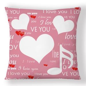 Sublimation Textiles DIY I Love You Pillow Case Wholesale Sublimation Pillow