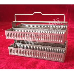 Buy cheap Performance Pathology Slide Staining Rack 60 Slide Capacity With Folding Handle from wholesalers