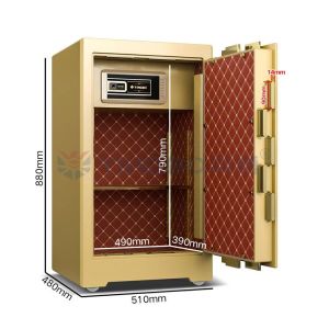 Buy cheap YB/ZY-80 Liquid Crystal Display Panel  Bank Grade Biometric Safe Box With Vertical Lock Design from wholesalers