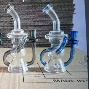 Buy cheap 9 Smoke Water Pipe Recycler Double Body 14mm Male Bowl from wholesalers