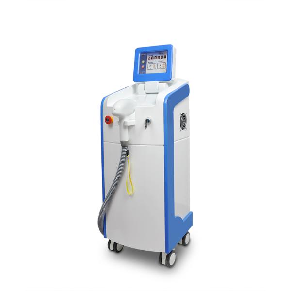 Quality 808nm Diode Laser Hair Removal Machine with 20-950ms Pulse Width 1~20Hz Repeat Frequency and 10 * 16mm Spot Size for sale