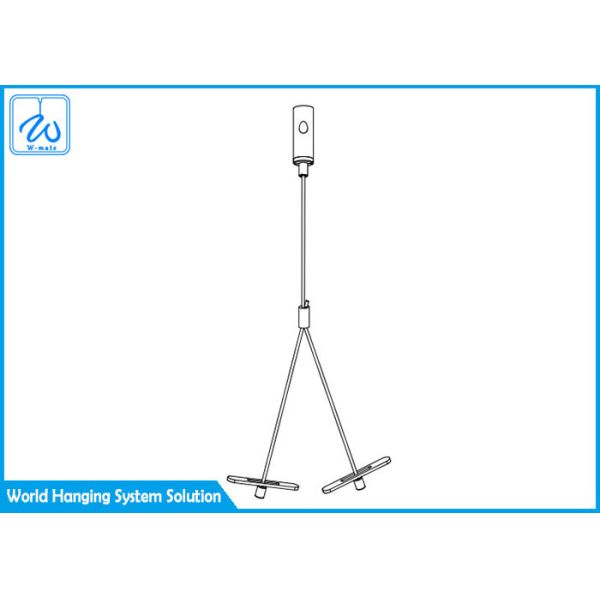 Quality High Efficient 1.5mm OD Cable Suspension Kit Nickel Surface Easy To Install for sale