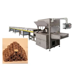 Buy cheap 3 Temperature Zones Pure Chocolate Covering Machine 2.5m/min from wholesalers