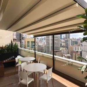 Buy cheap Modern Outdoor Rainproof UV Barrier Terrace Sunshade Suitable for Courtyard/pool/garden Customizable Retractable Awnings from wholesalers
