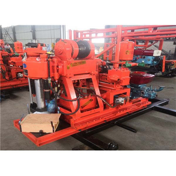 Quality Rock Sampling 150m Mobile Borehole Drilling Machine for sale